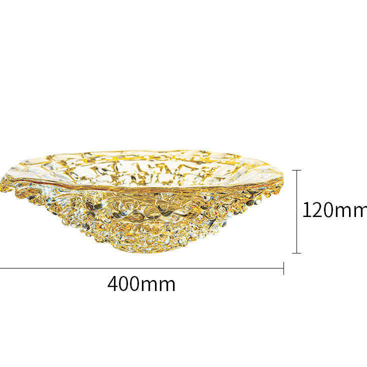 Liquid gold fruit bowl