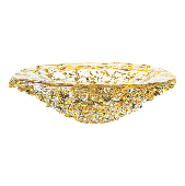Liquid gold fruit bowl